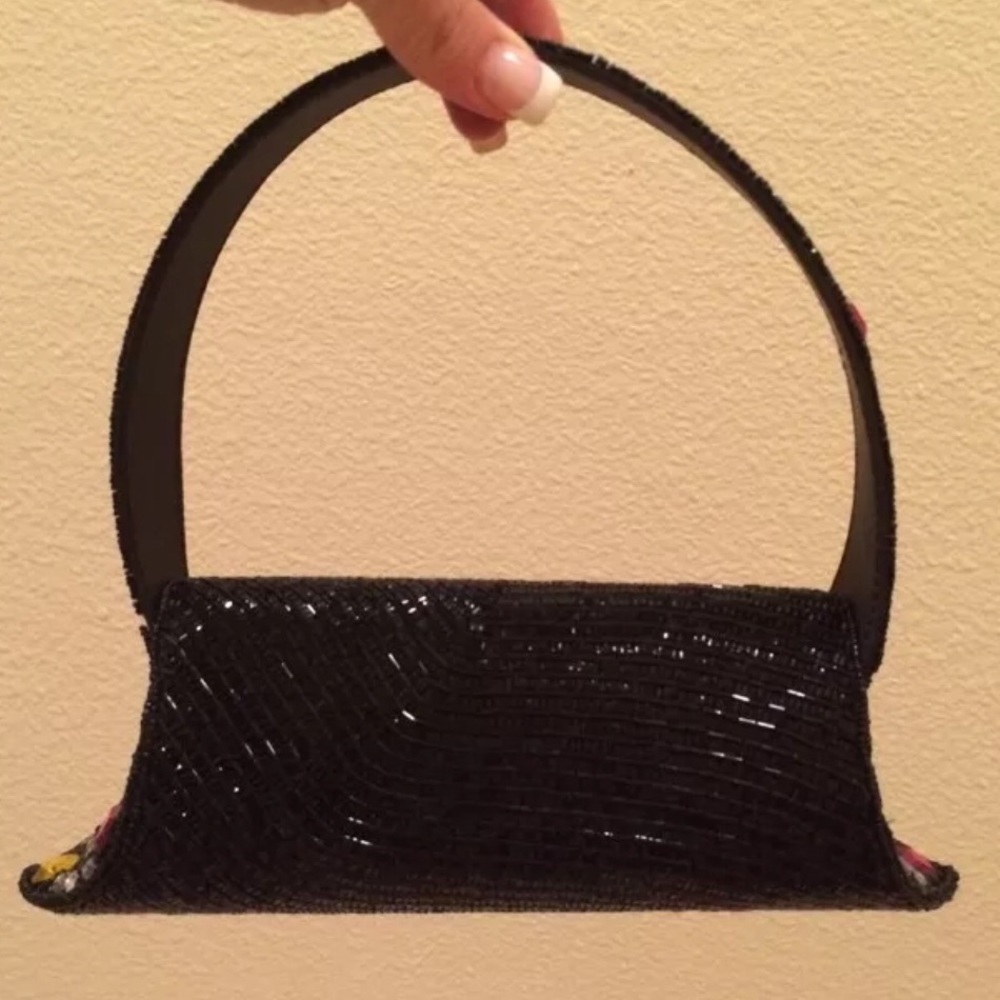 FRENCH METRO CLUTCH BAG Hand Beaded Jewels Evening Bag. Hand Made in FRANCE! - Picture 2 of 4